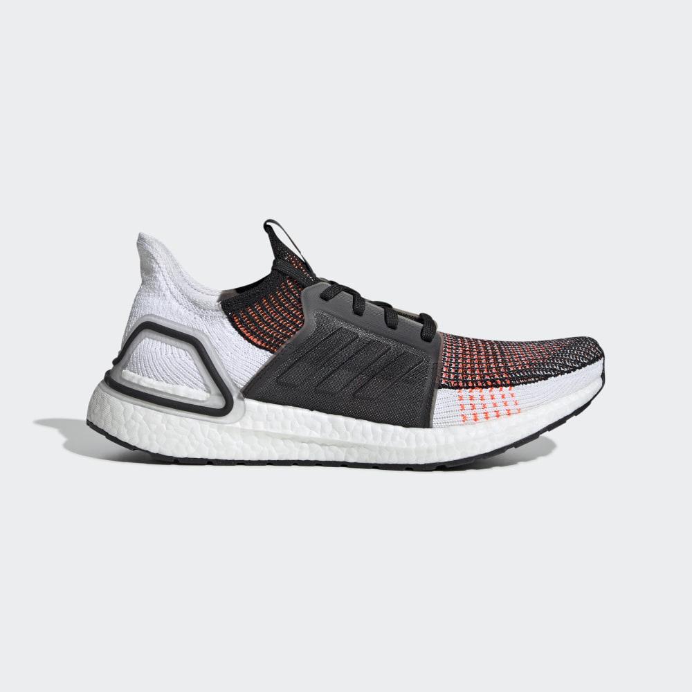 Adidasi Alergare Adidas Ultraboost 19 Barbati Romania - Negrii/Albi/Portocalii G27519